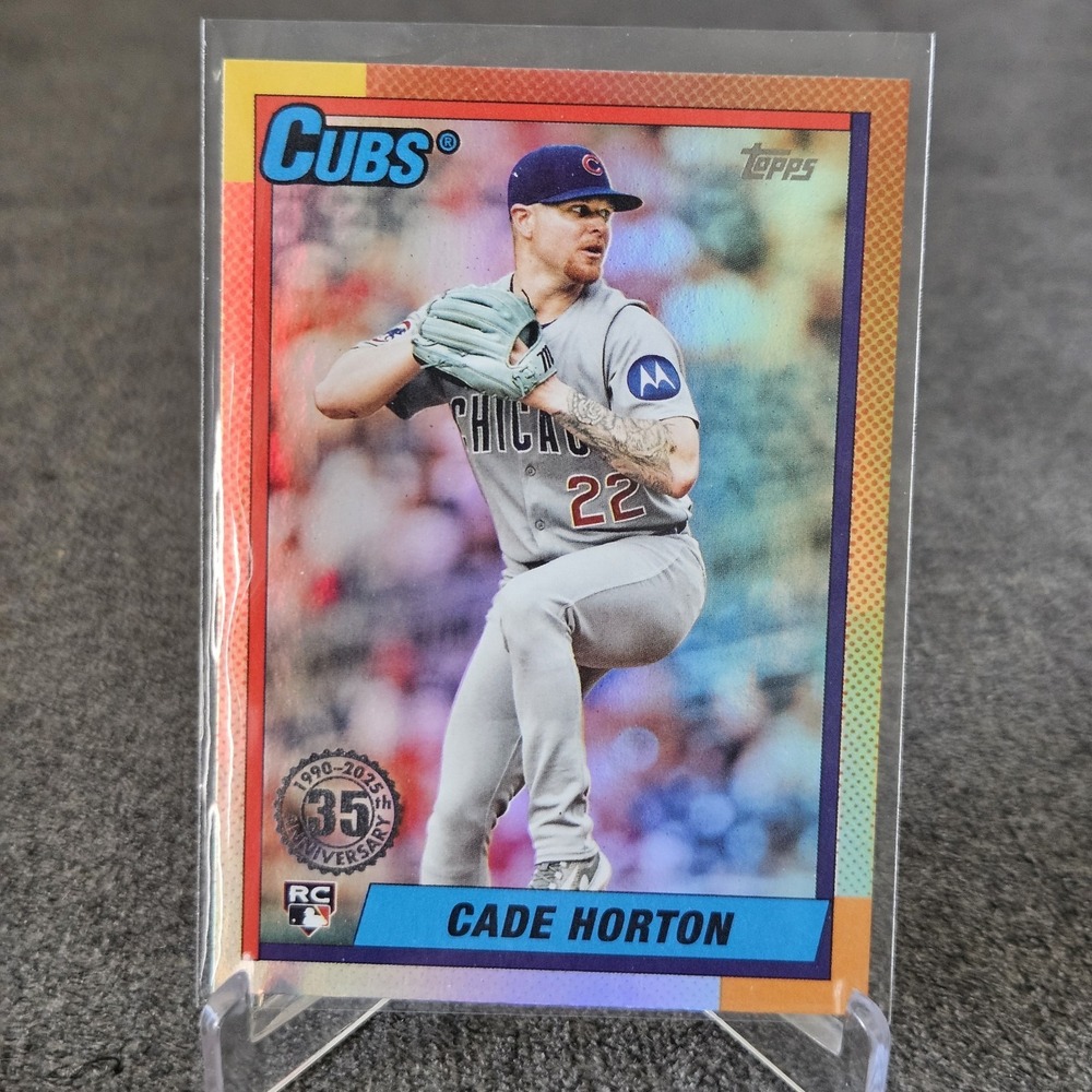 2025 Topps Update‎ 1990 Cade Horton U90-16 Chicago Cubs Rookie